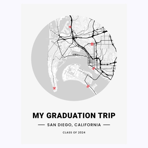 My Graduation Trip Poster - Street Map 1
