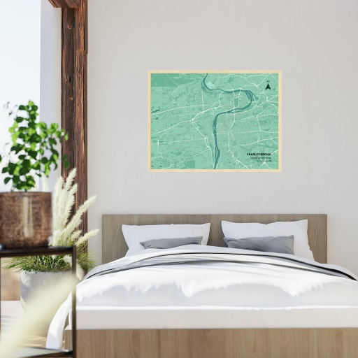 Charles Bridge Poster - Street Map 5
