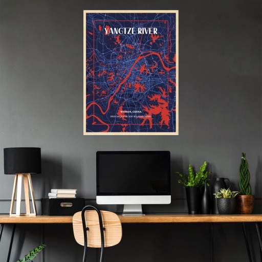 Yangtze River through Wuhan in High Energy Poster 3