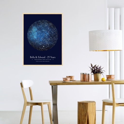 Our Silver Anniversary Poster in Starry - Celestial Map 4