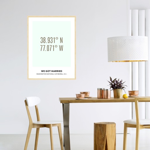 Where We Got Married Poster - Coordinates 5