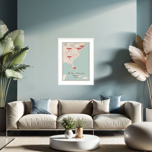 The Places We Lived In Poster - Street Map 2