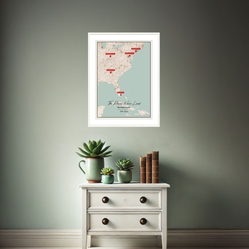 The Places We Lived In Poster - Street Map 3