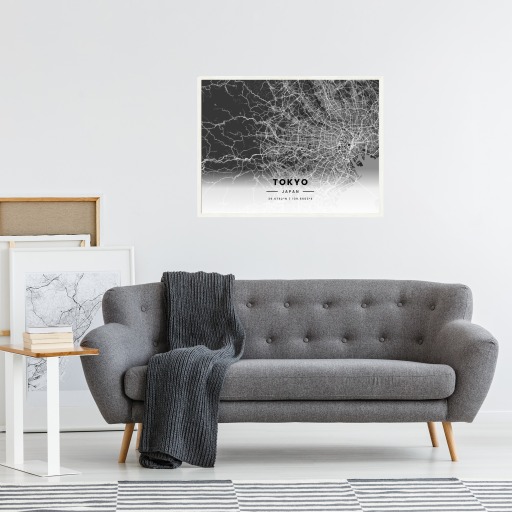 Tokyo in Dark Poster - Street Map 5