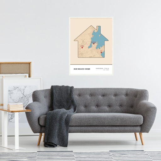 Our Beach Home Poster - Street Map 6
