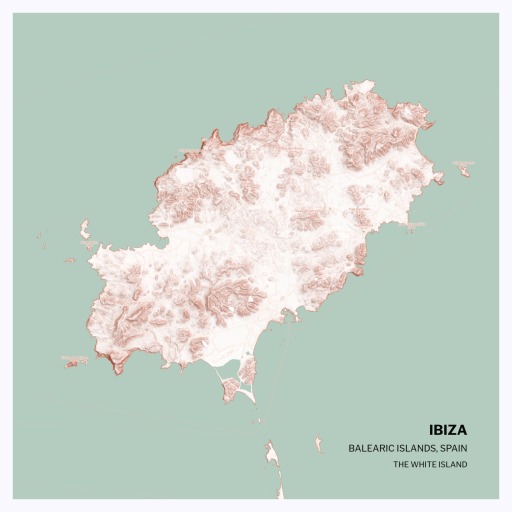 Island of Ibiza Poster - Street Map 1