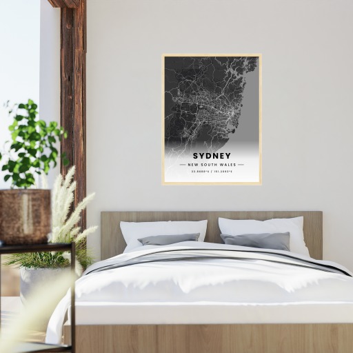 Sydney in Dark Poster - Street Map 6