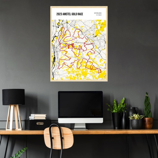 2023 Amstel Gold Race Poster - Route Map 2
