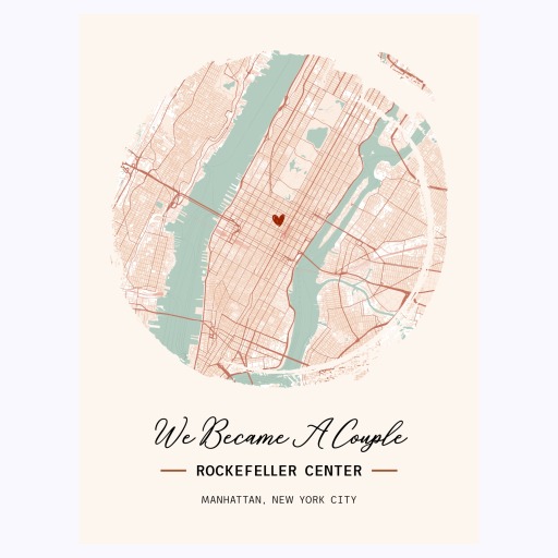 Where We Became a Couple Poster - Street Map 1