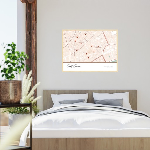 Hotspots in Covent Garden Poster - Street Map 6