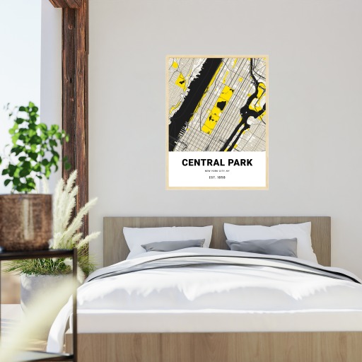 Central Park Poster - Street Map 5