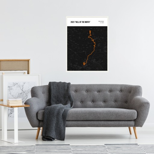 2023 Paris - Roubaix Poster - Route Map 5