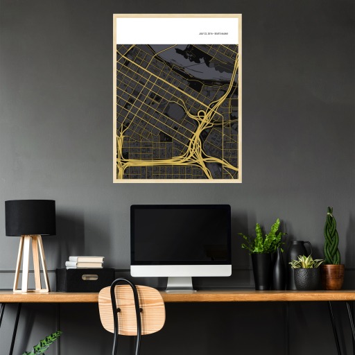 Minnesota Vikings Stadium Poster - Street Map 4
