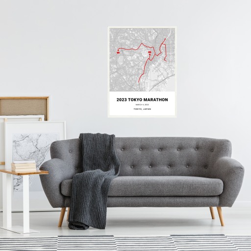 2023 Tokyo Marathon Poster - Route Map 6