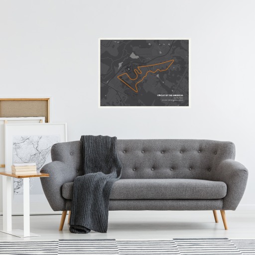Circuit of the Americas Poster - Track Map 4
