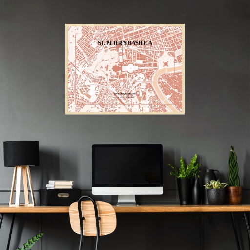 Basilica di San Pietro Poster - Street Map 2