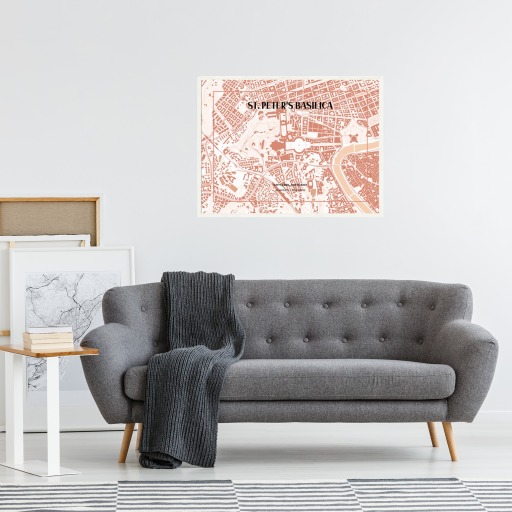 Basilica di San Pietro Poster - Street Map 4