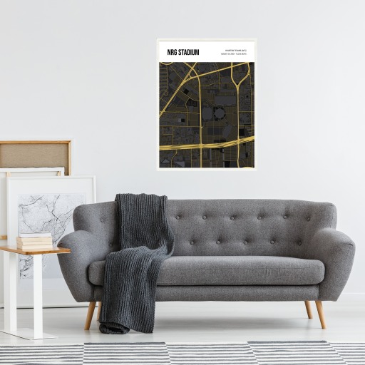 Houston Texans Stadium Poster - Street Map 6