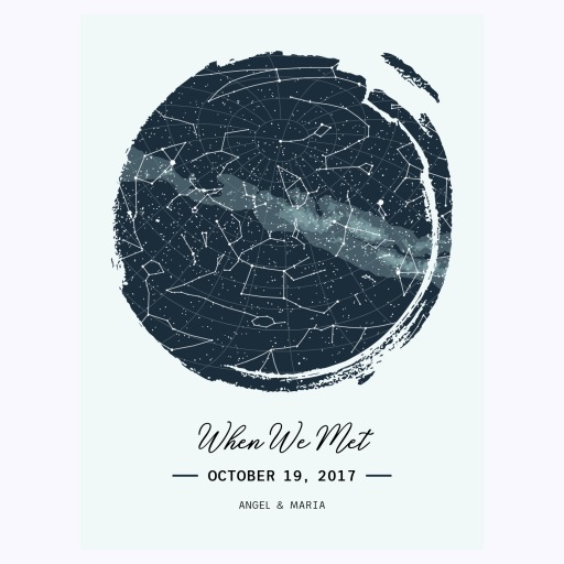 When We Met Poster - Celestial Map 1
