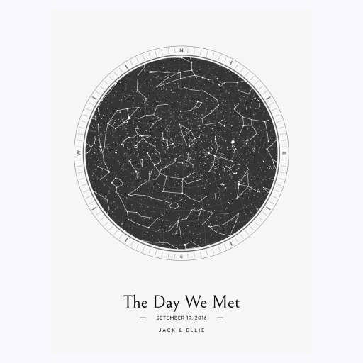 The Day We Met Poster - Celestial Map 1