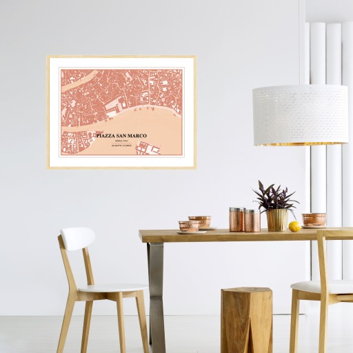 Piazza San Marco Poster - Street Map 3