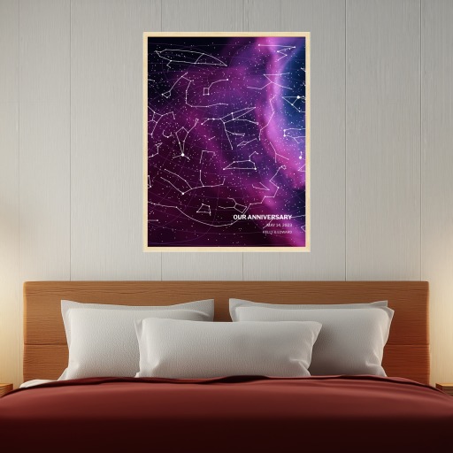 Our Anniversary Poster in Nebula - Celestial Map 2