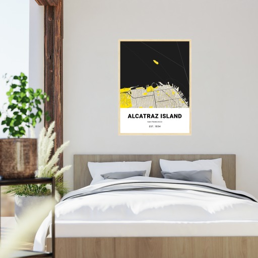 Alcatraz Poster - Street Map 5