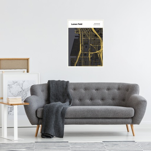 Seattle Seahawks Stadium Poster - Street Map 5