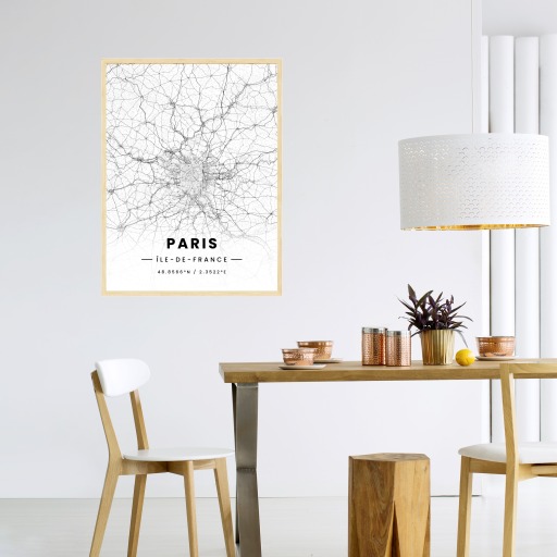 Paris in Light Poster - Street Map 4