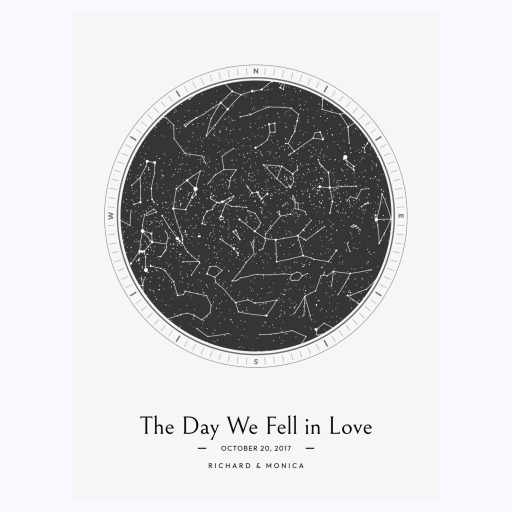The Day We Fell in Love Poster - Celestial Map 1