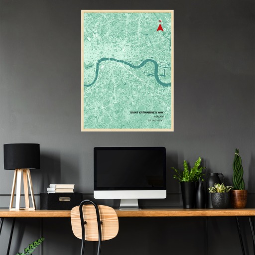 Tower Bridge Poster - Street Map 2