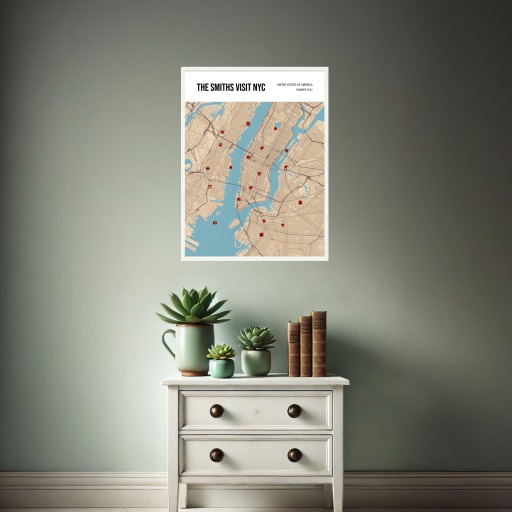 Our Family Trip Poster - Street Map 3