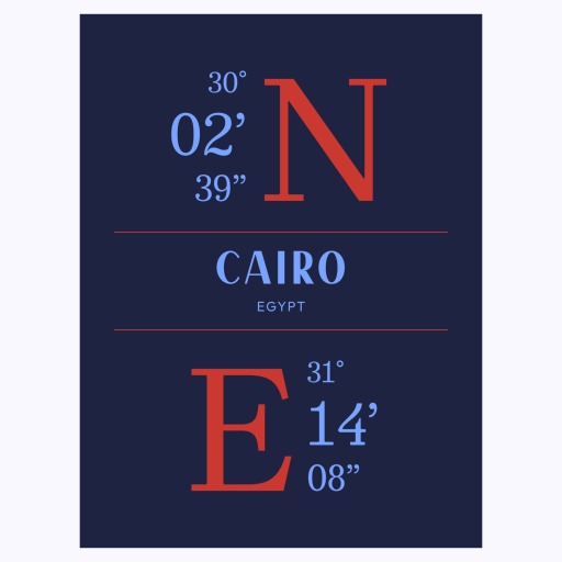 Cairo Coordinates Poster 1