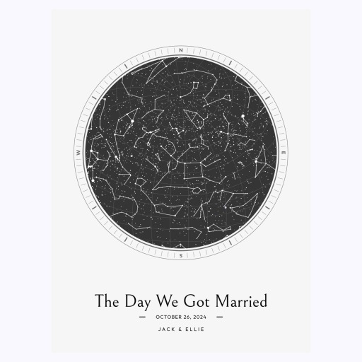 The Day We Got Married Poster - Celestial Map 1
