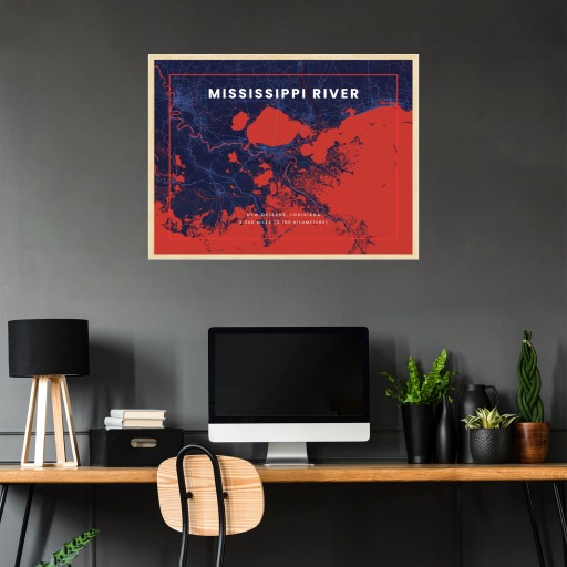 Mississippi River through New Orleans in High Energy 3