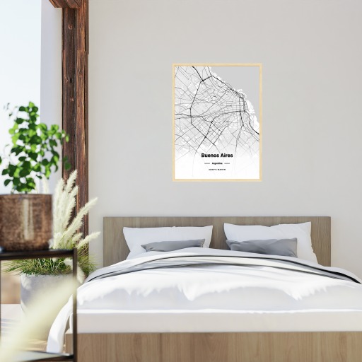 Buenos Aires in Light Poster - Street Map 5