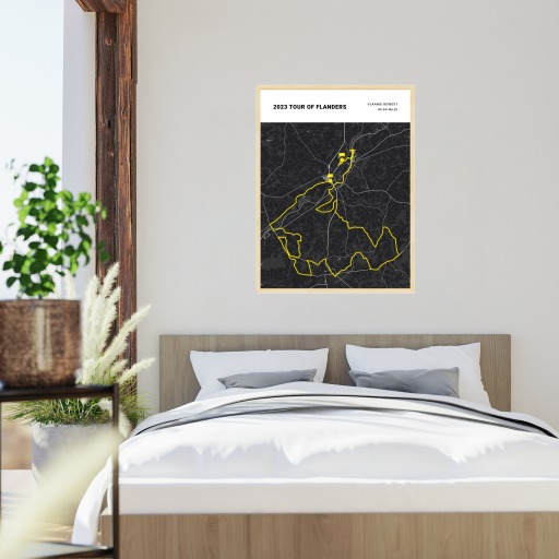 2023 Tour of Flanders Poster - Route Map 5