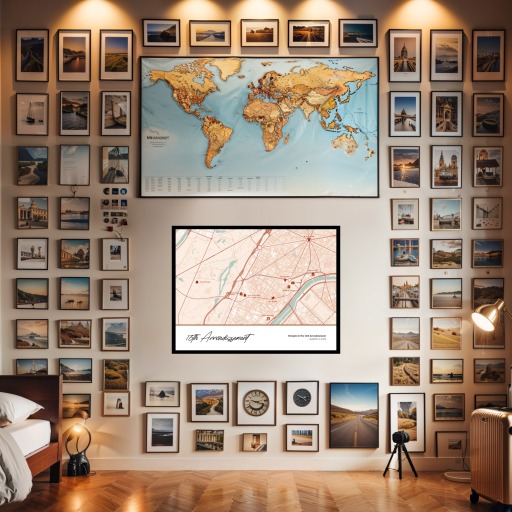 Hotspots in the 16th Arrondissement Poster - Street Map 2