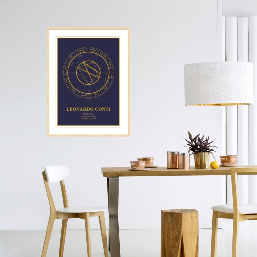 The Day you Were Born Poster - Stardust - Natal Chart 5