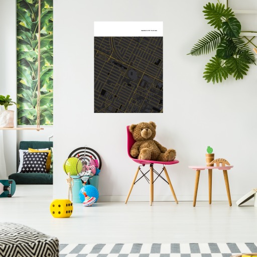 Green Bay Packers Stadium Poster - Street Map 4