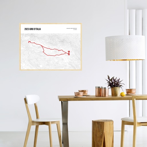 2023 Giro d'Italia Poster - Route Map 3