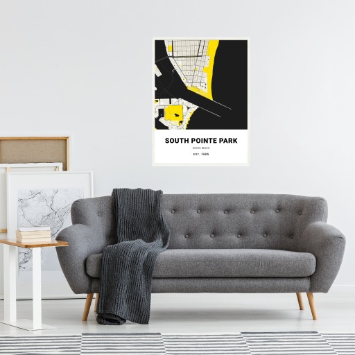 South Pointe Park Poster - Street Map 4