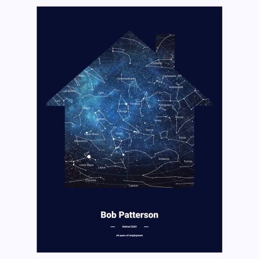 My Retirement Poster - Starry Celestial Map 1