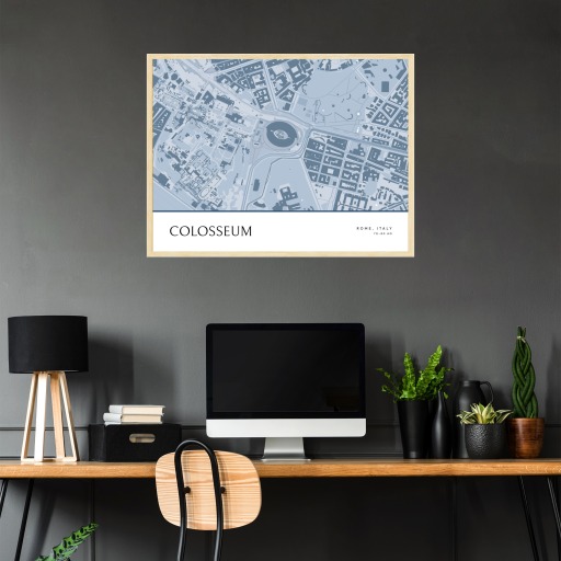 Colosseum Poster - Street Map 3