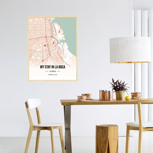 My Stay in La Boca Poster - Route Map 4