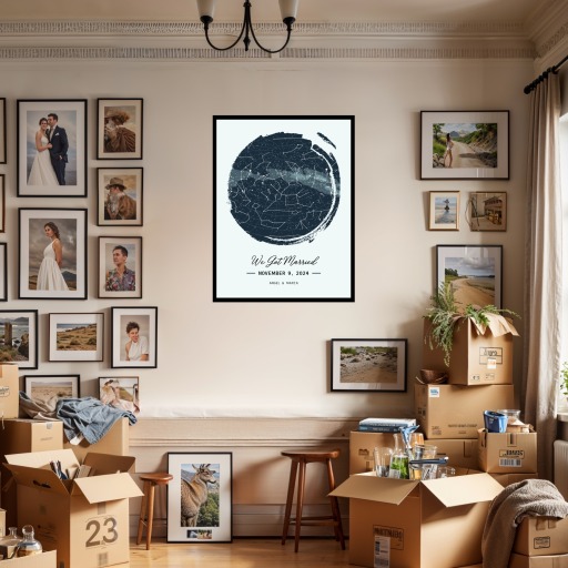 When We Got Married Poster - Celestial Map 3