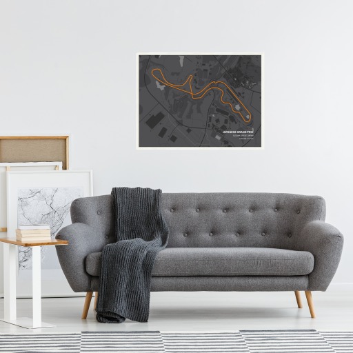 Japanese Grand Prix Poster - Track Map 5