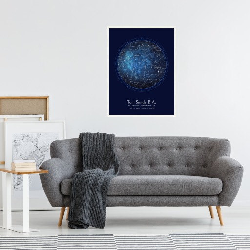 Graduation Poster in Starry - Celestial Map 5