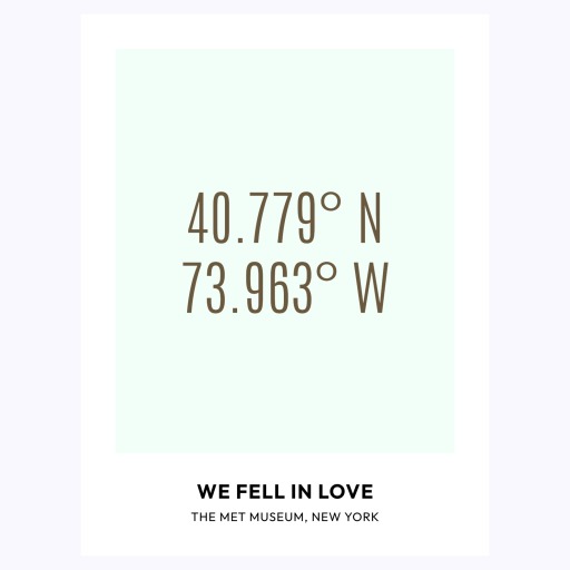 Where We Fell in Love Poster - Coordinates 1