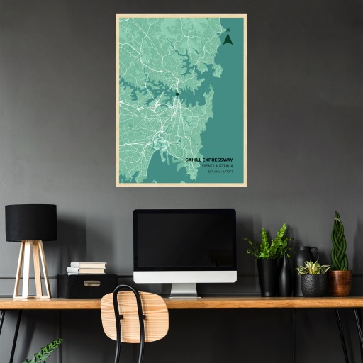 Sydney Harbour Bridge Poster - Street Map 2